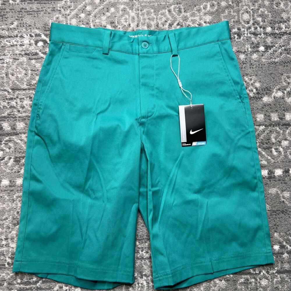Nike Golf NWT Dri-Fit Chino Shorts Men’s Size 30 11" Teal Tour Performance
